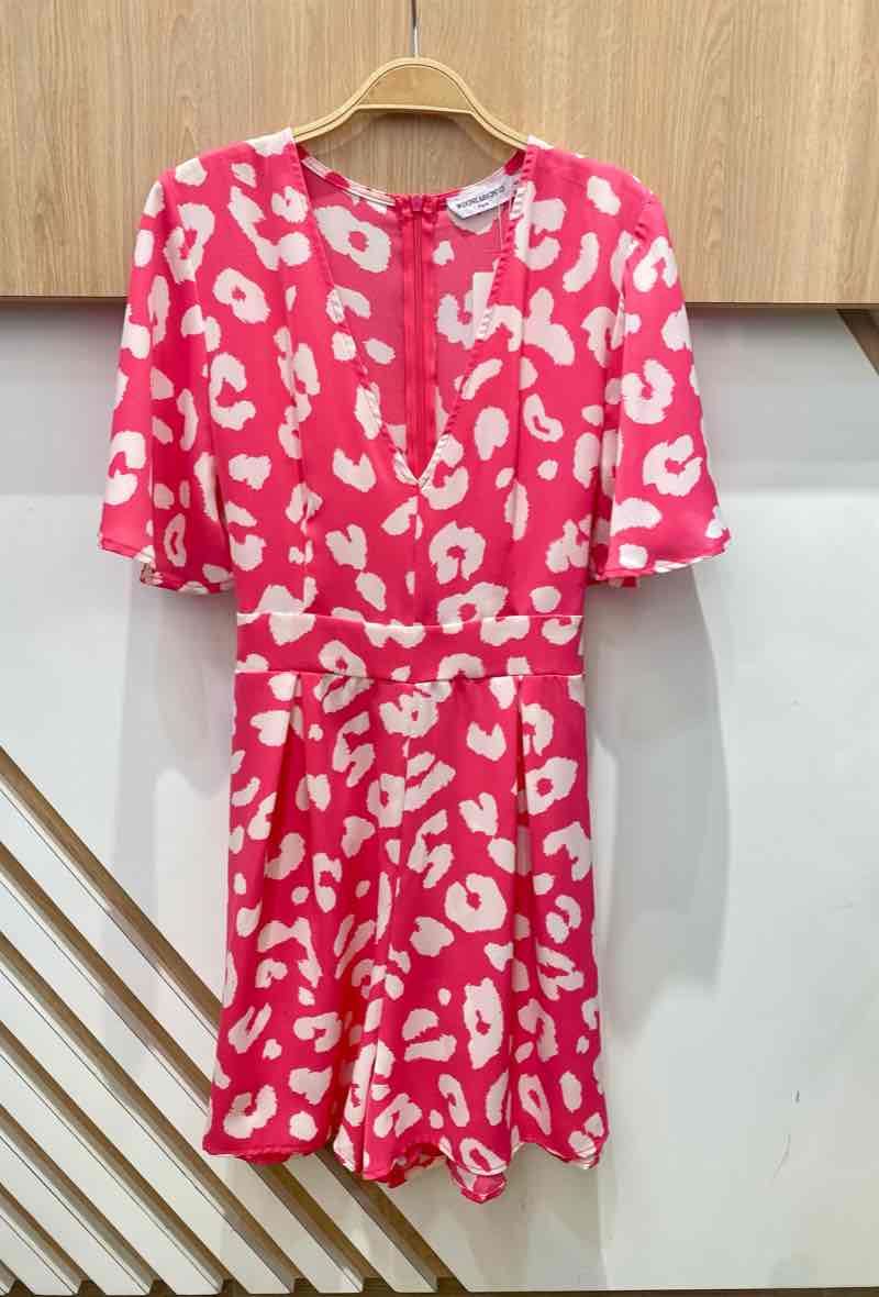 Combi short imprimé col v FRAMBOISE