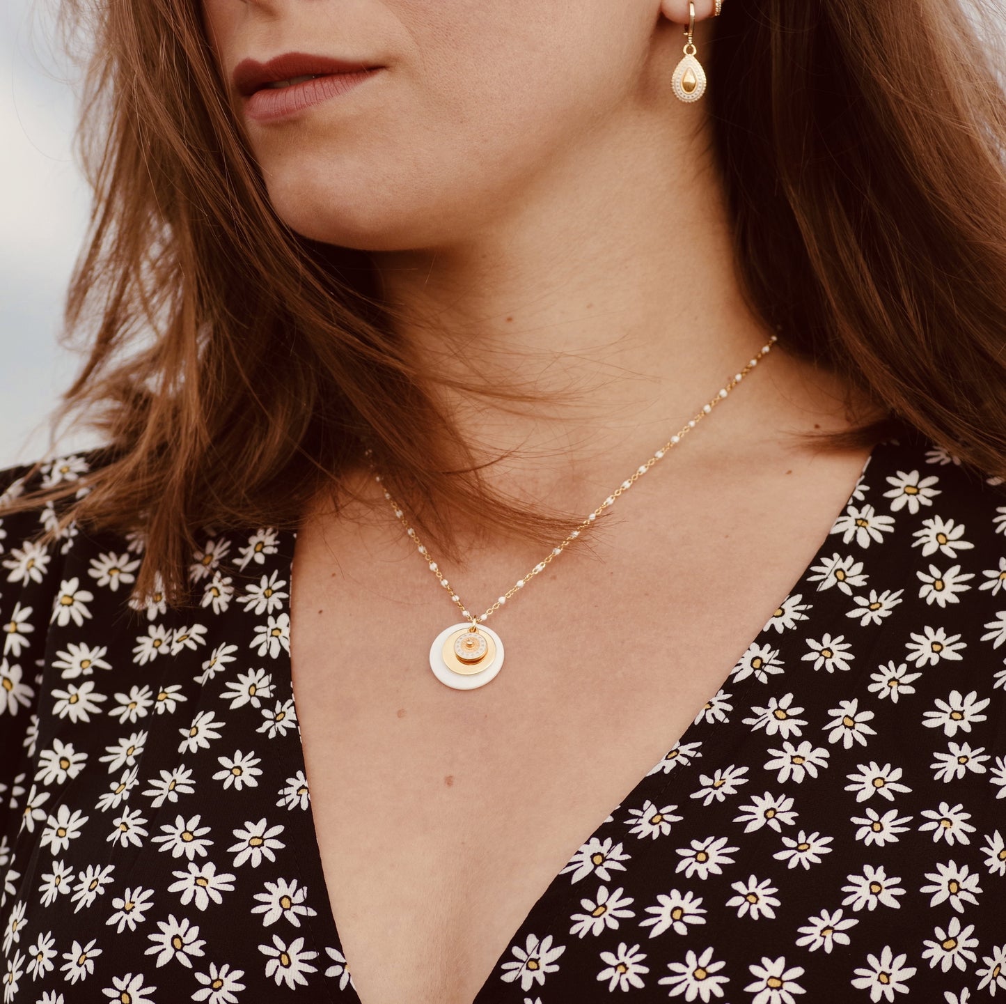 Créoles acier doré Mafalda 4 OCEAN