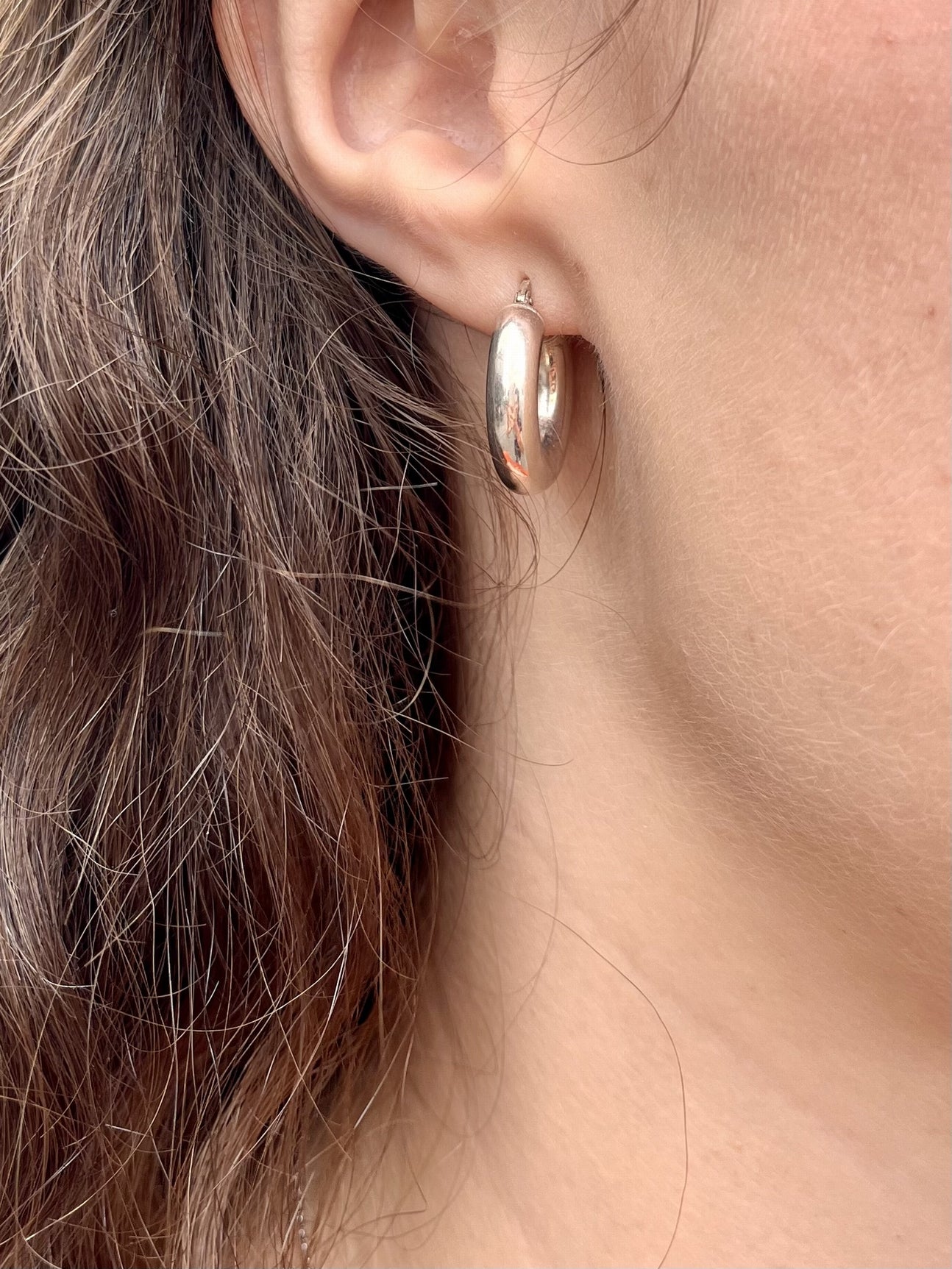 Creoles argent 20 mm
