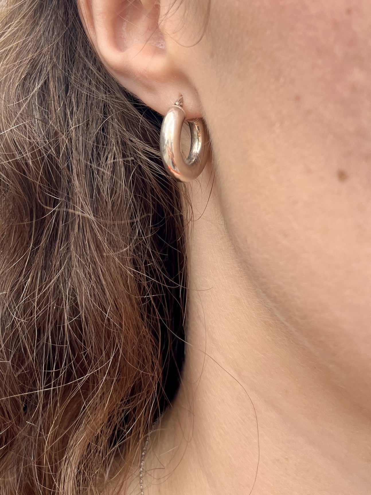 Creoles argent 20 mm