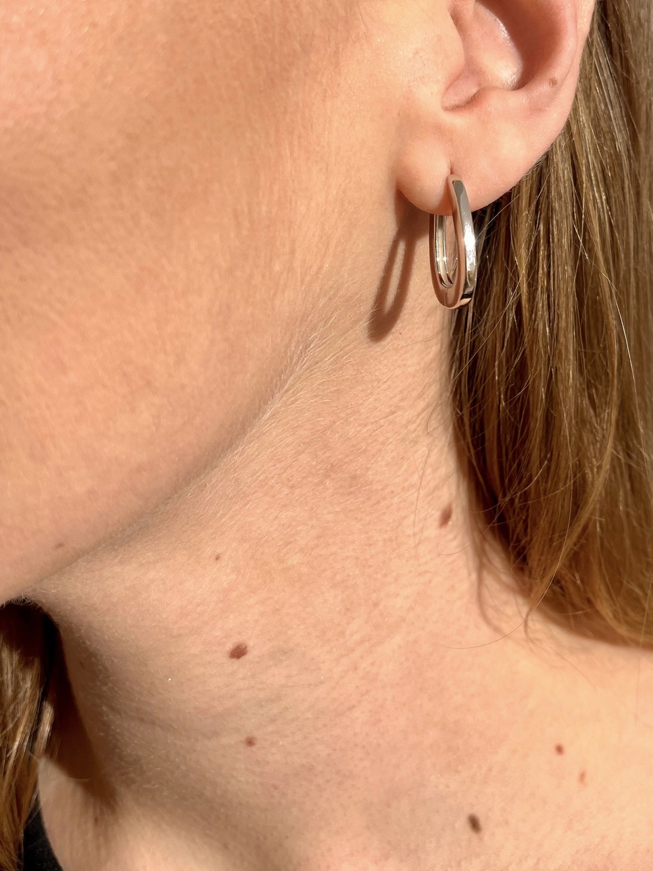 Créoles argent rhodié
