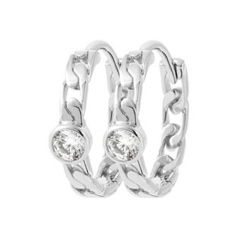 Créoles argent rhodié