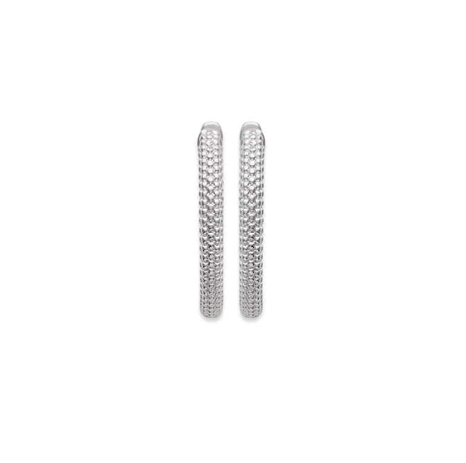 Créoles argent rhodié