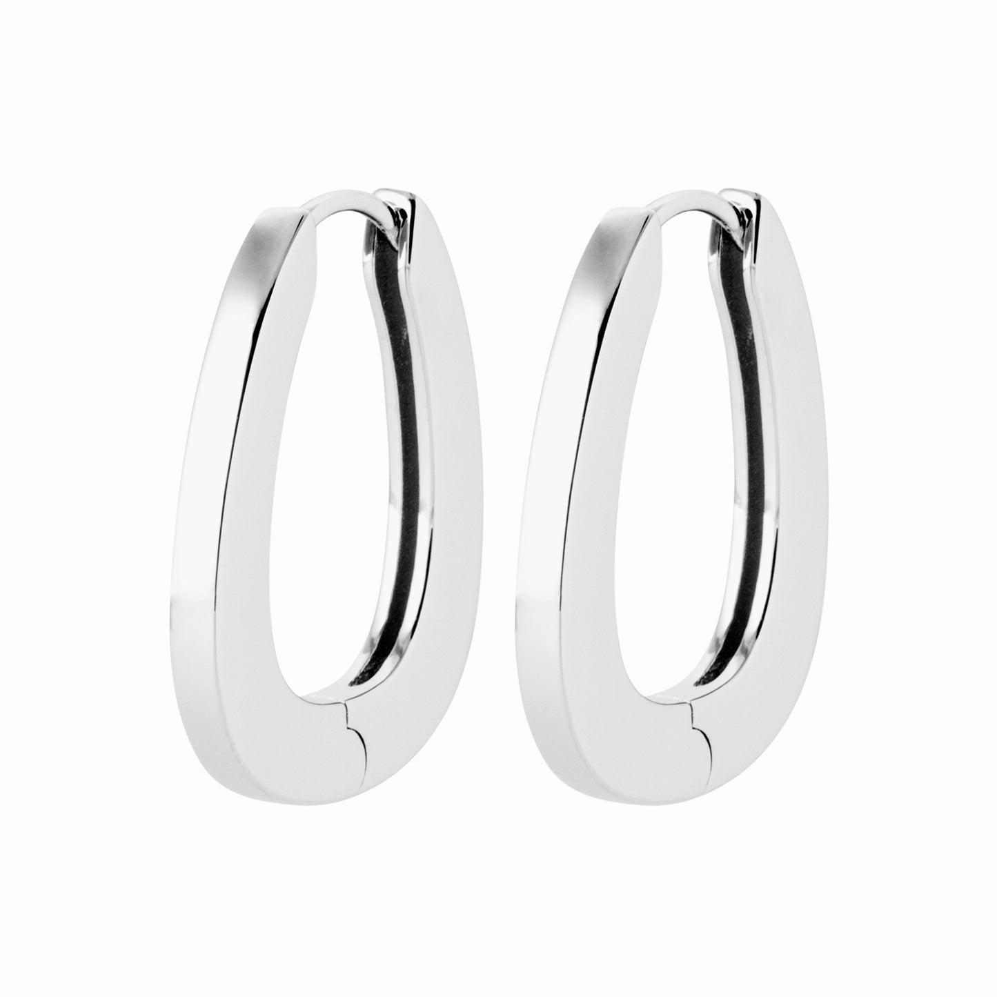Créoles argent rhodié