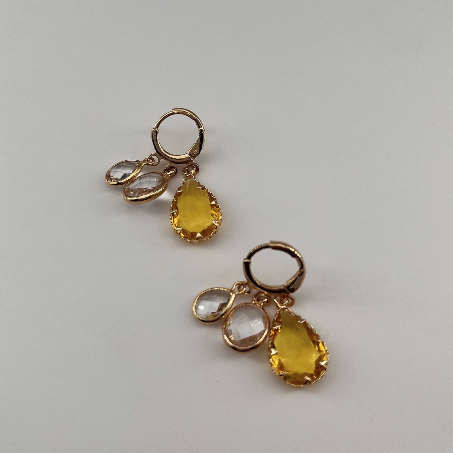 Créoles dorées Sandrine JAUNE