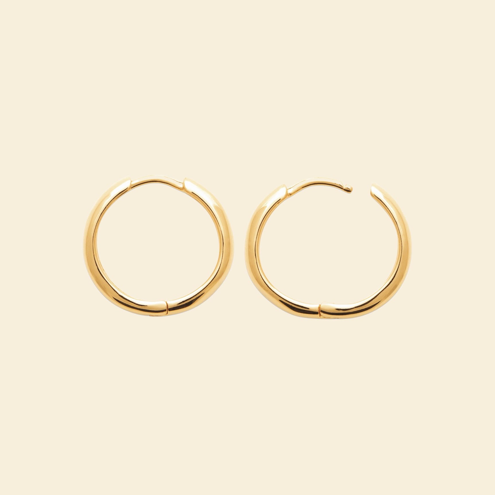 Créoles plaqué or 16 mm