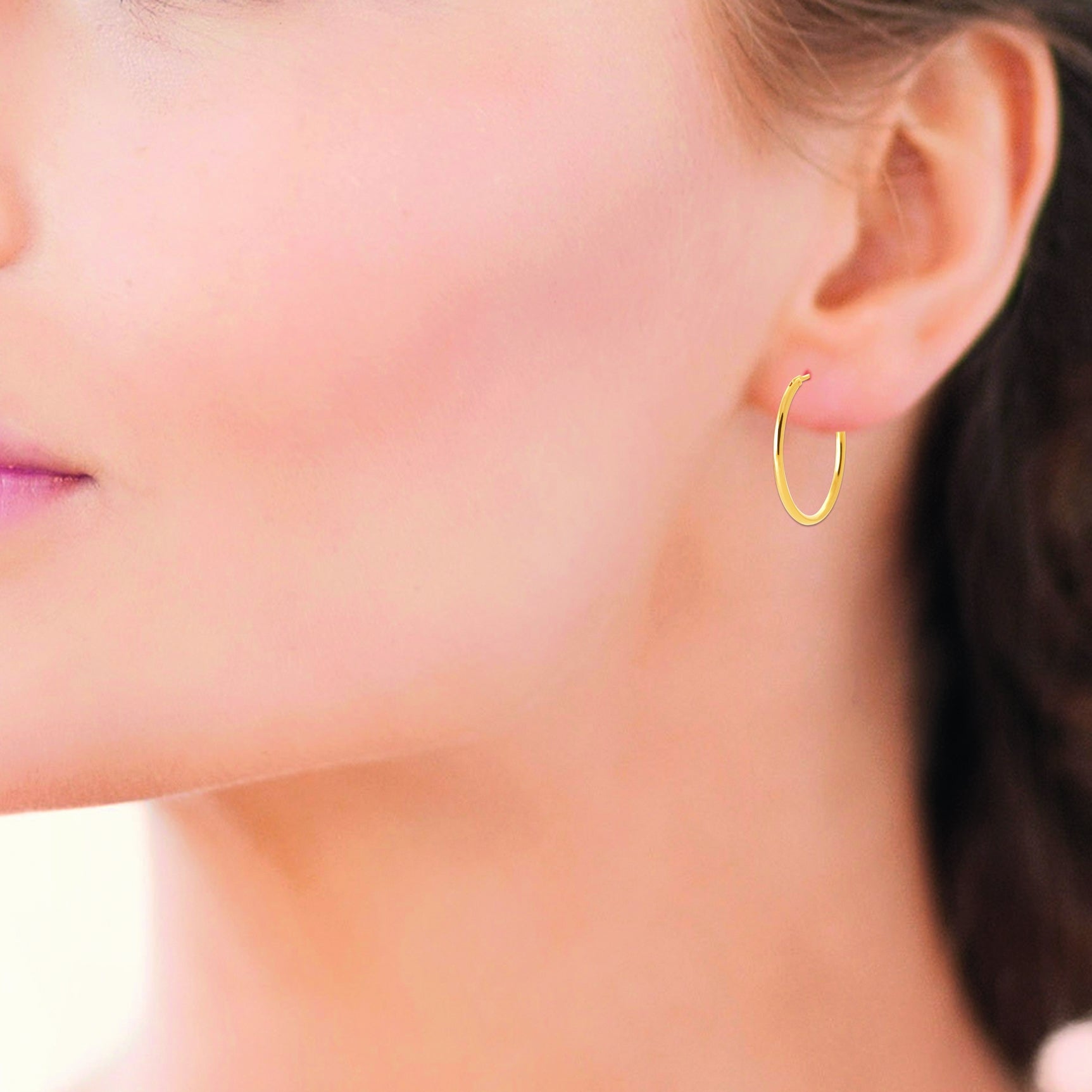 Créoles plaqué or 20mm