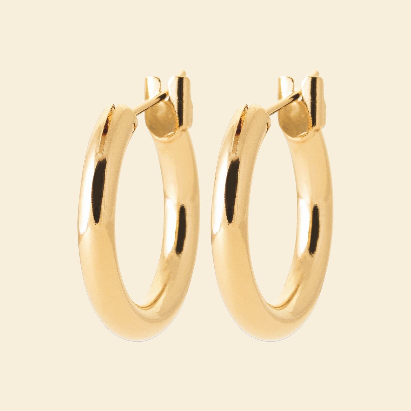 Créoles plaqué or 20mm