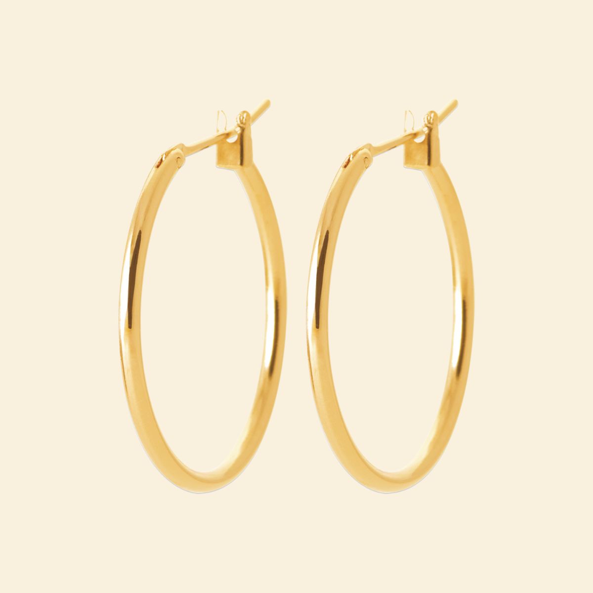 Créoles plaqué or 20mm