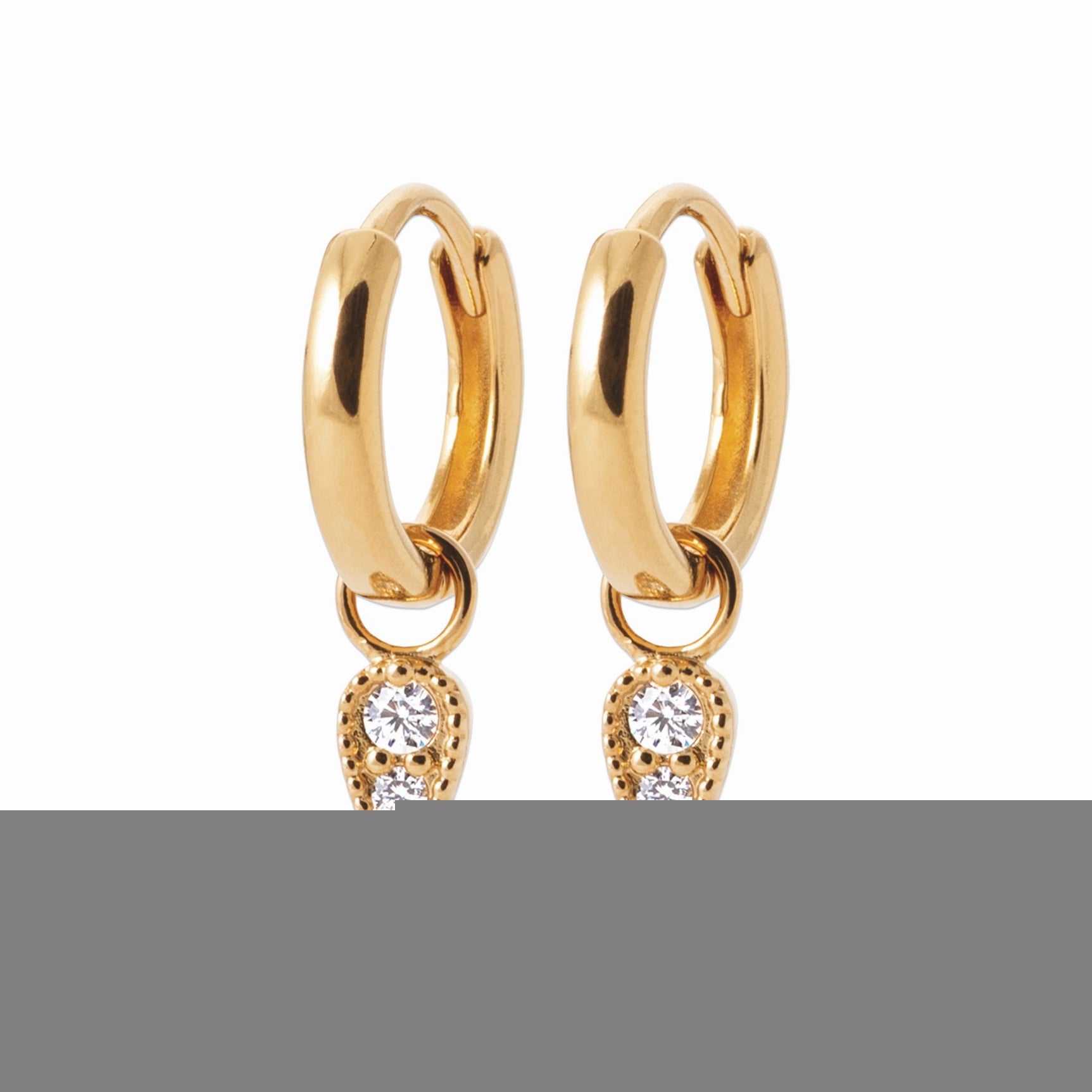 Créoles plaqué or & brillants