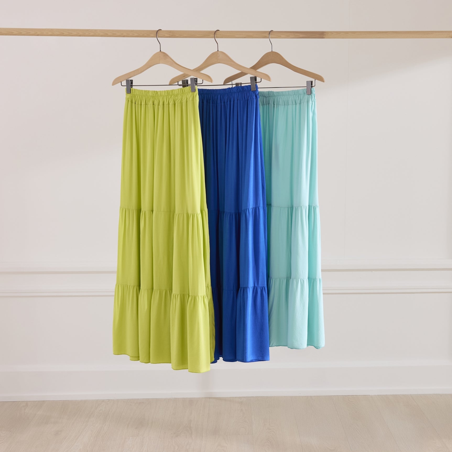 Jupe longue fluide en viscose Bohème POMME