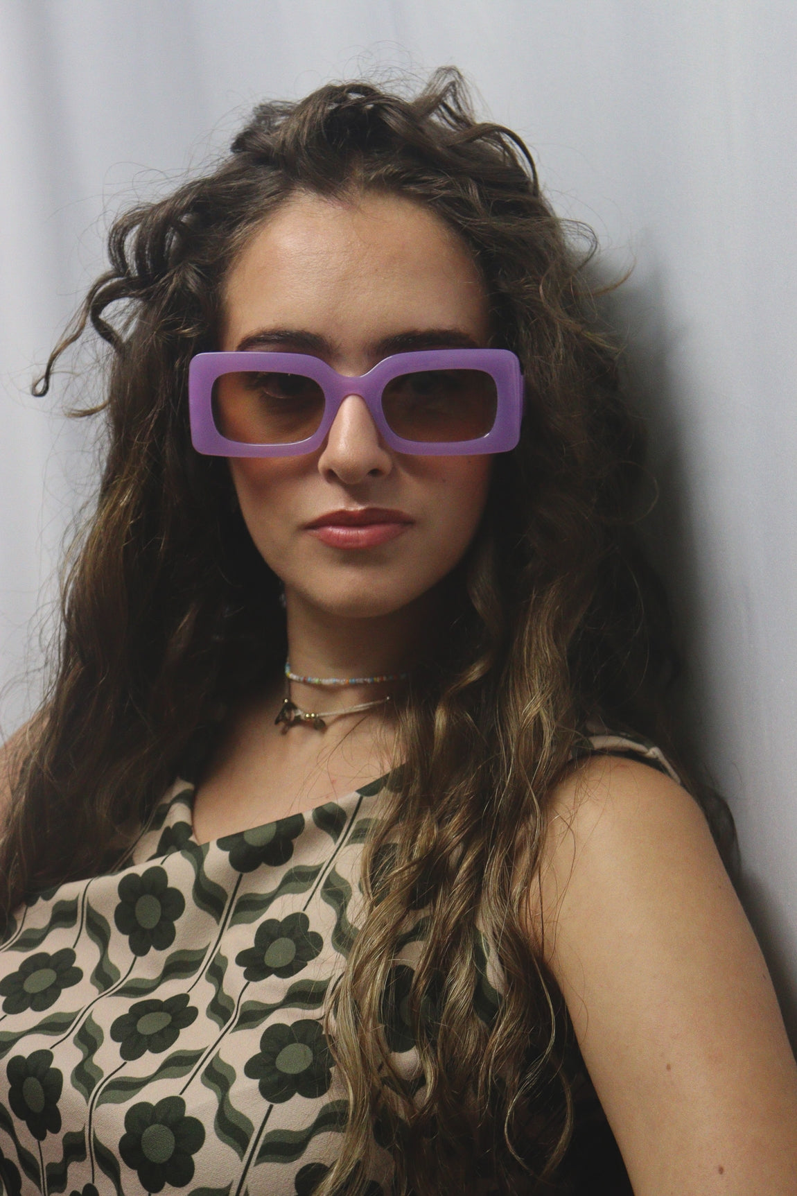 Lunettes de soleil - rectangulaires VIOLET OPAQUE