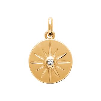 Pendentif plaqué or & brillant