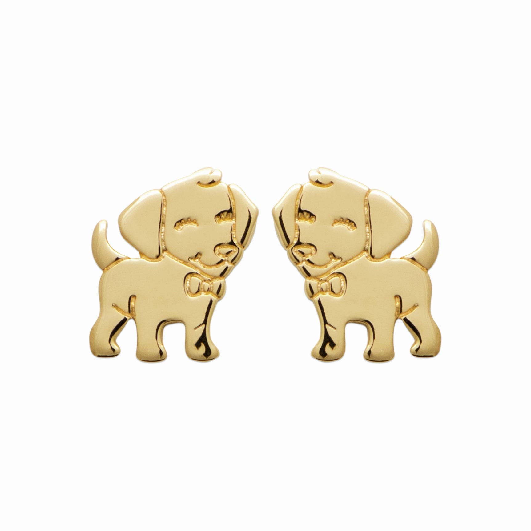 Puces chien plaqué or