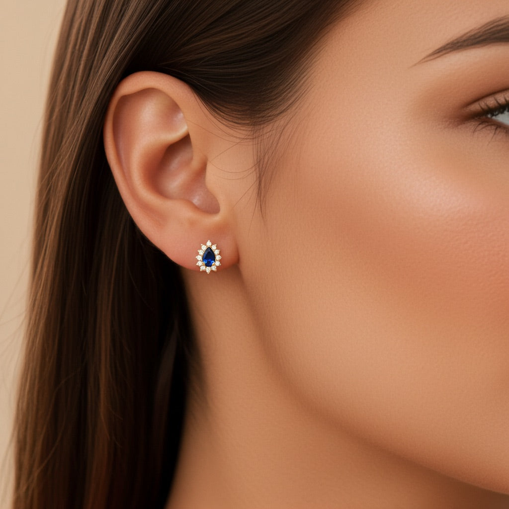 Puces plaqué or - éclat royal