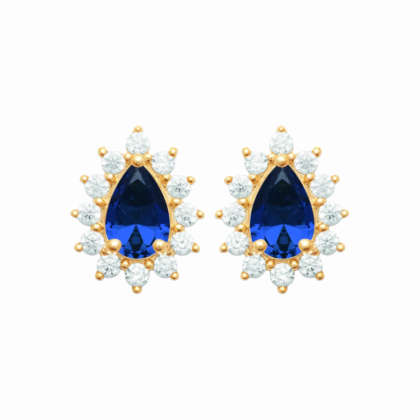 Puces plaqué or - éclat royal