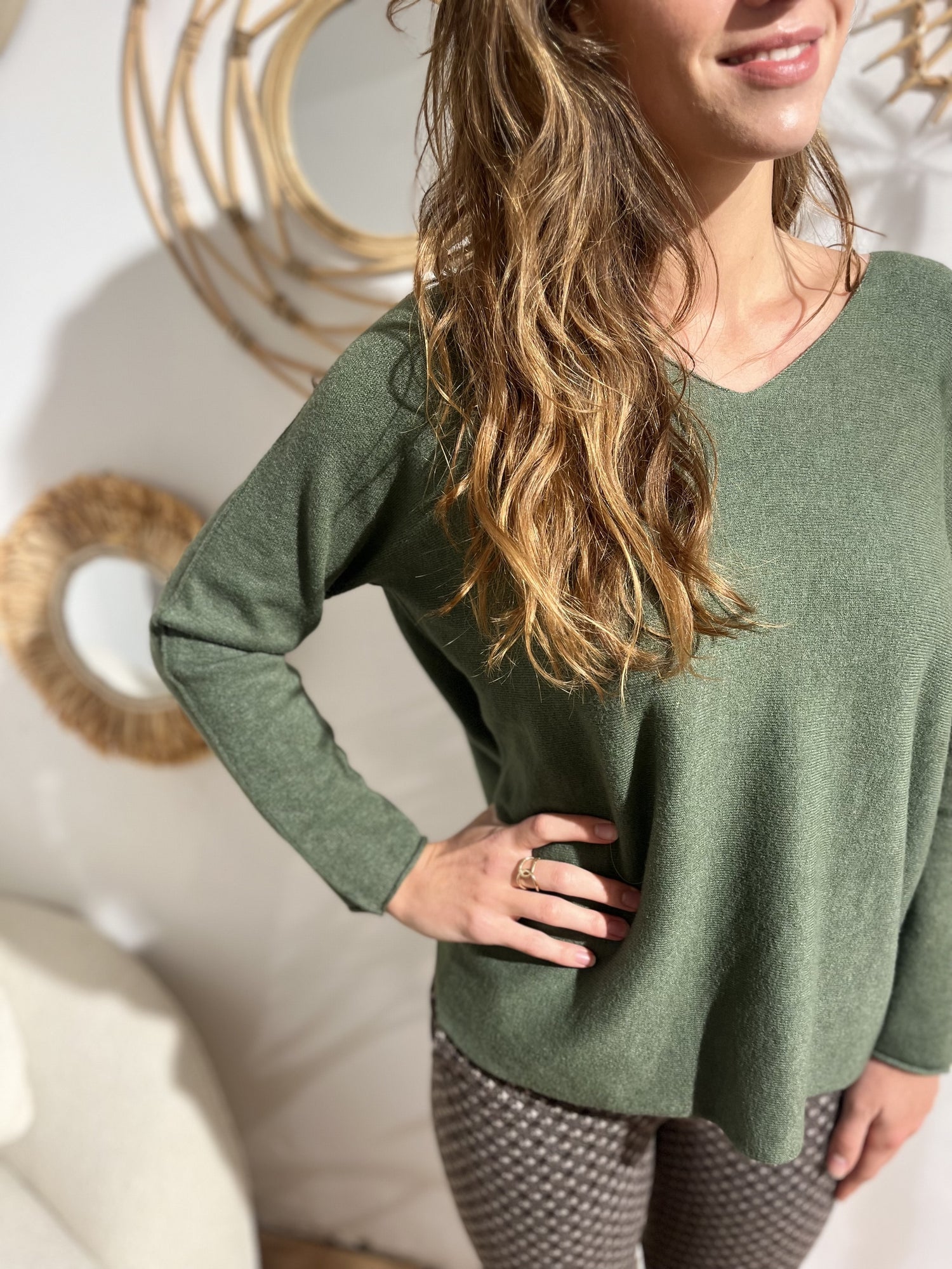 Pull col v Andréa KAKI