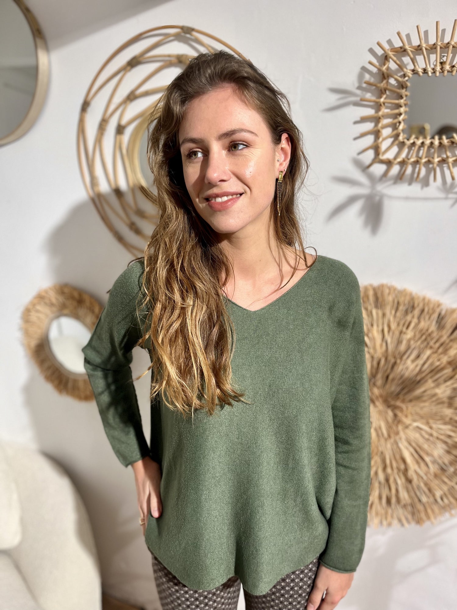 Pull col v Andréa KAKI