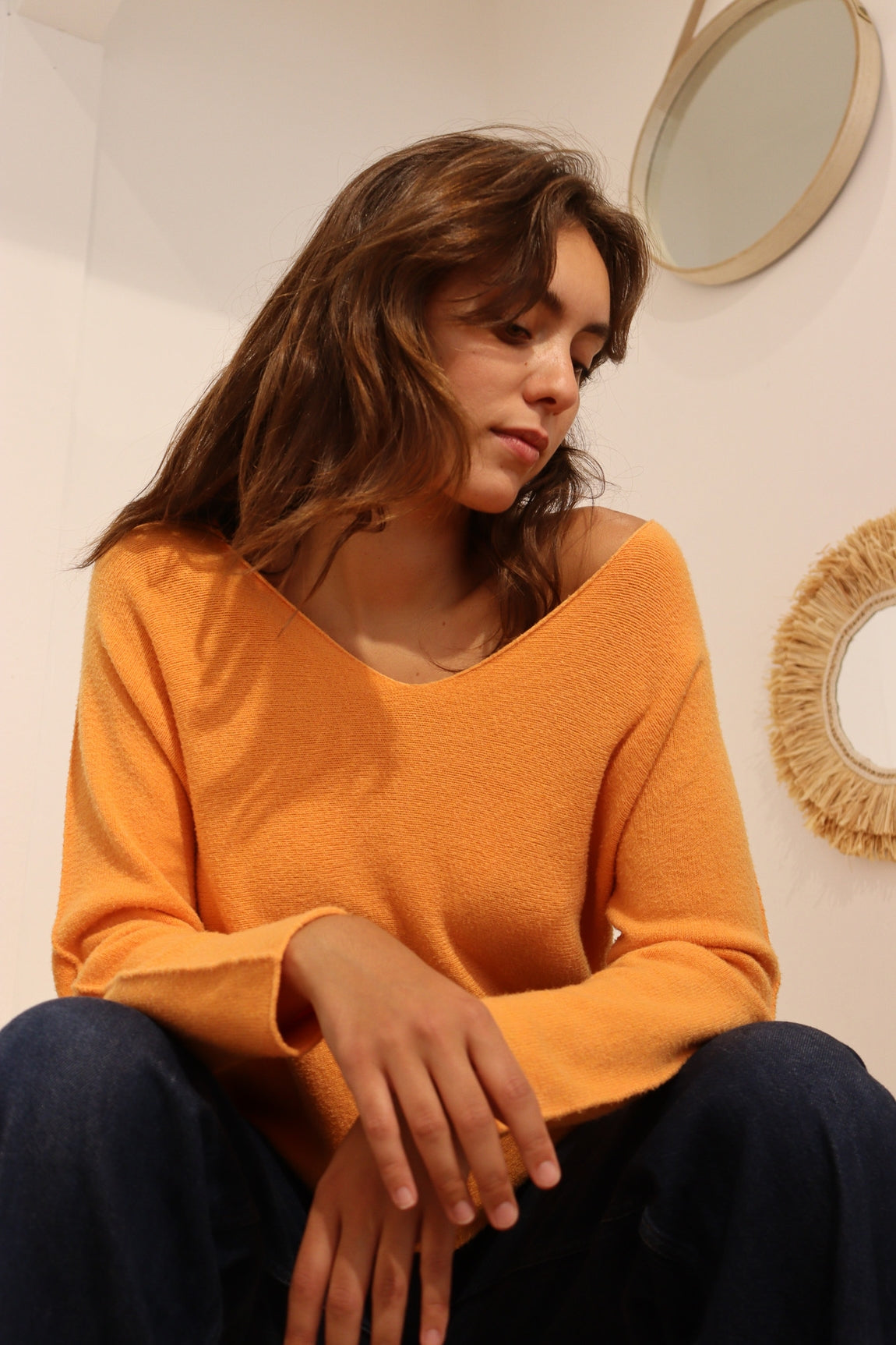 Pull col v Andréa ORANGE