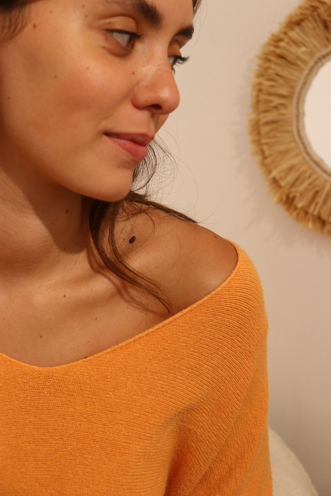 Pull col v Andréa ORANGE