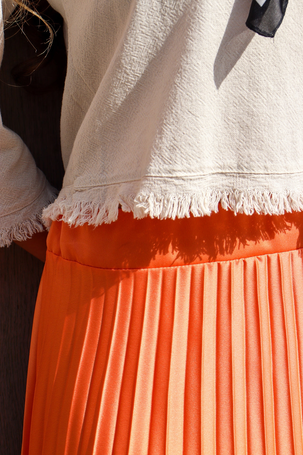 Pull coton frangé Léonie SABLE