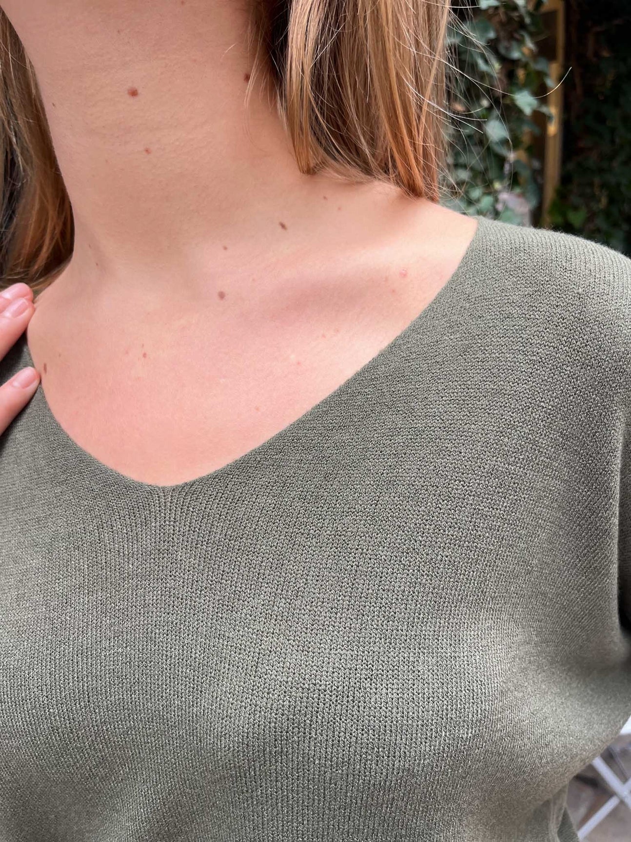 Pull manches chauve-souris Lili KAKI