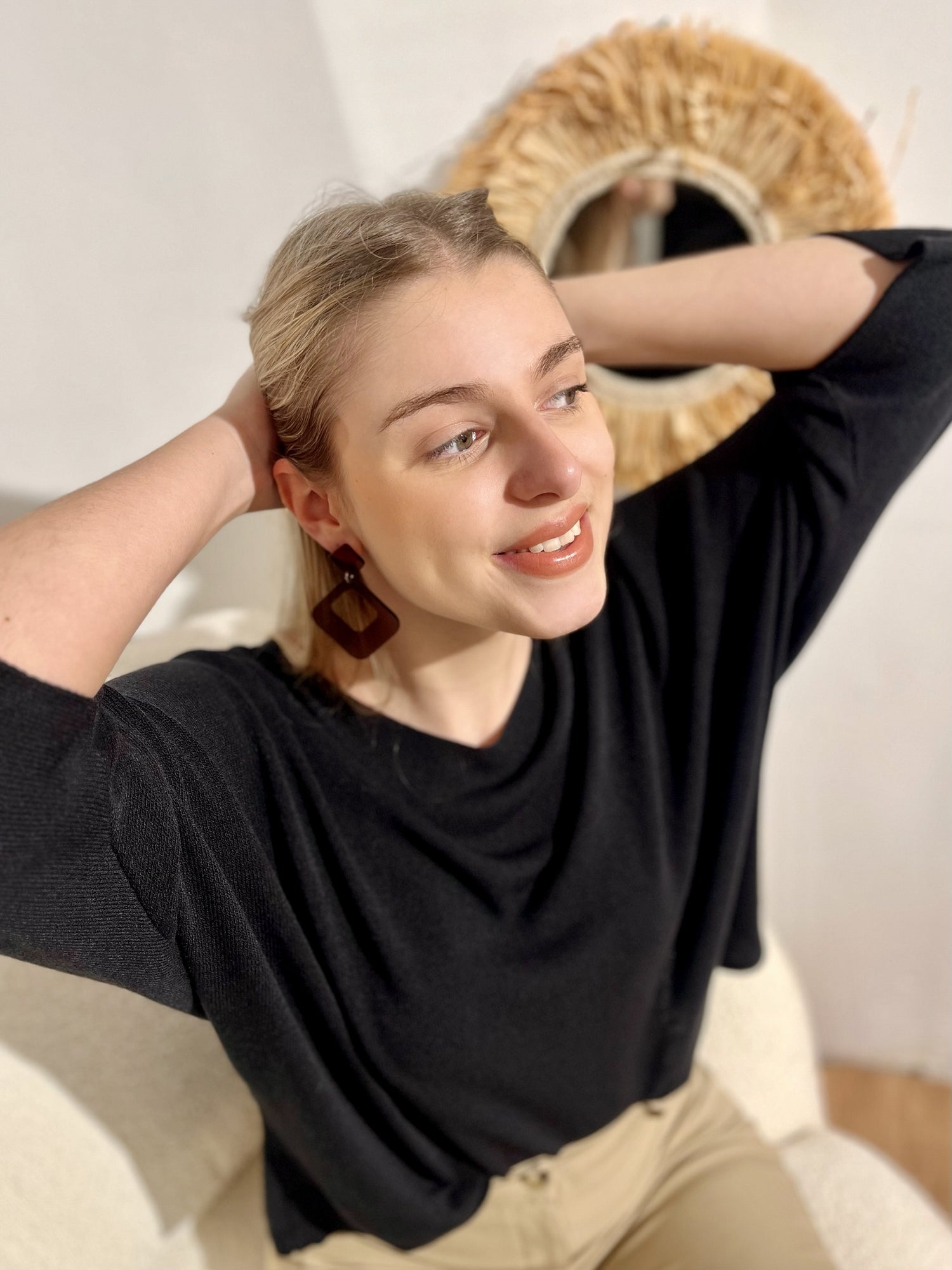 Pull manches chauve-souris Lili NOIR