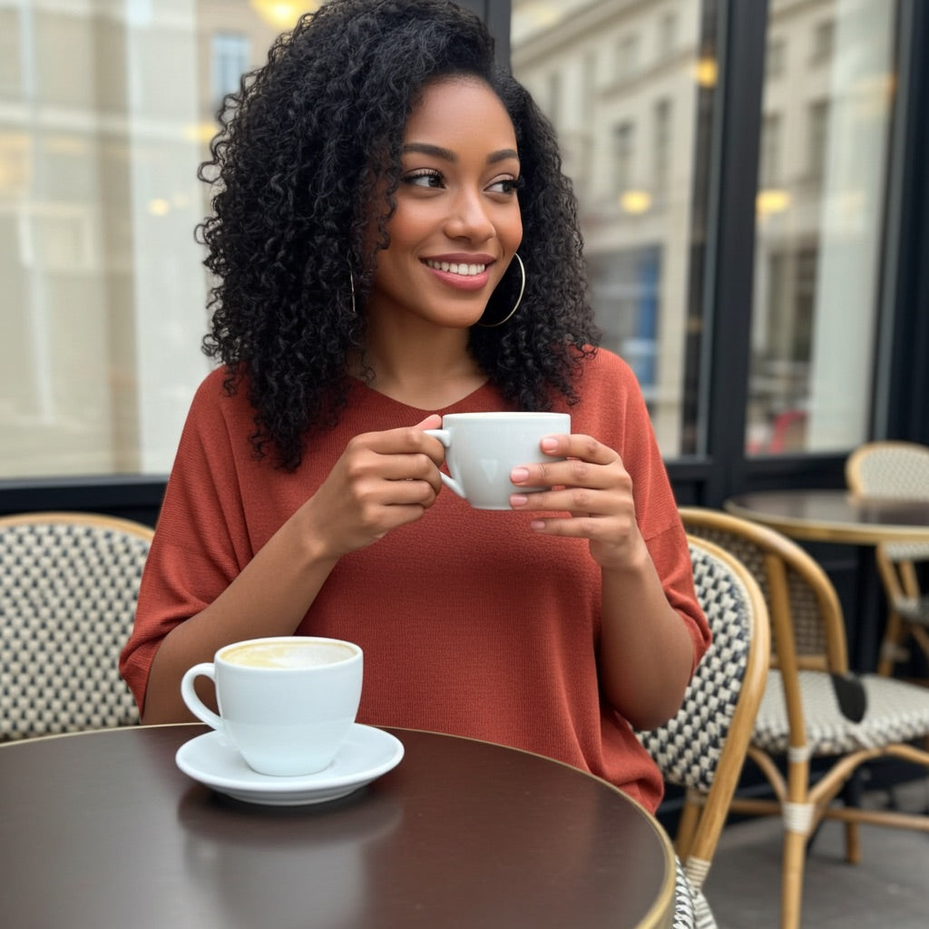 Pull manches chauve-souris Lili TERRACOTA