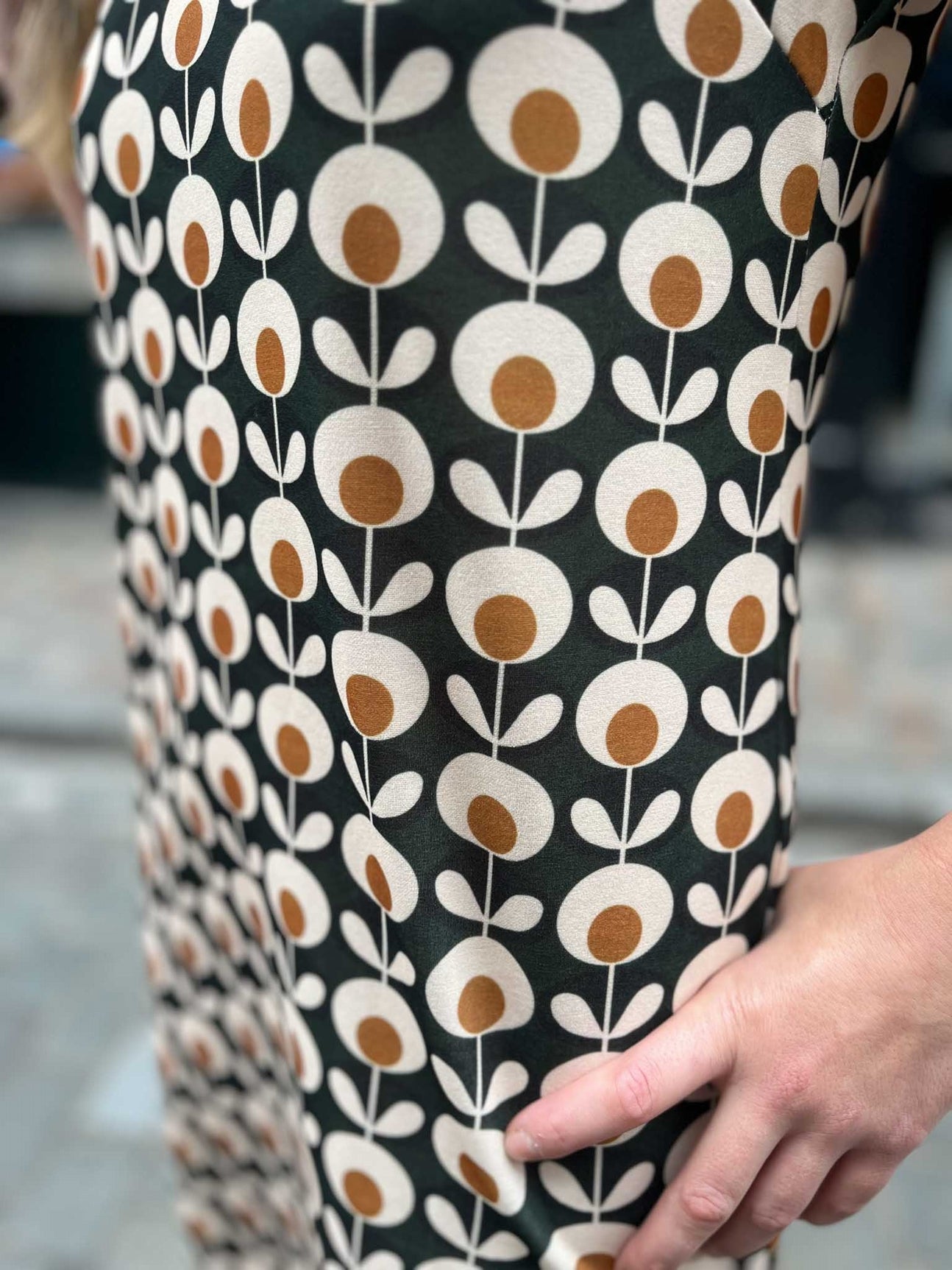 Robe courte 3 trous Seventies KAKI/CAMEL