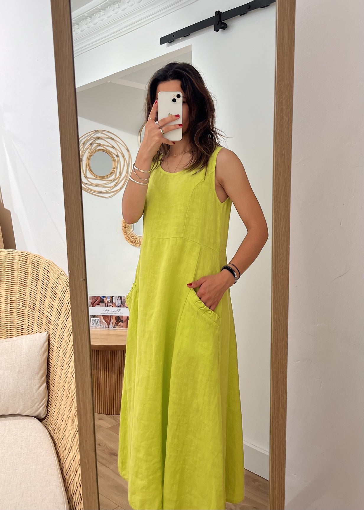 Robe courte laura POMME