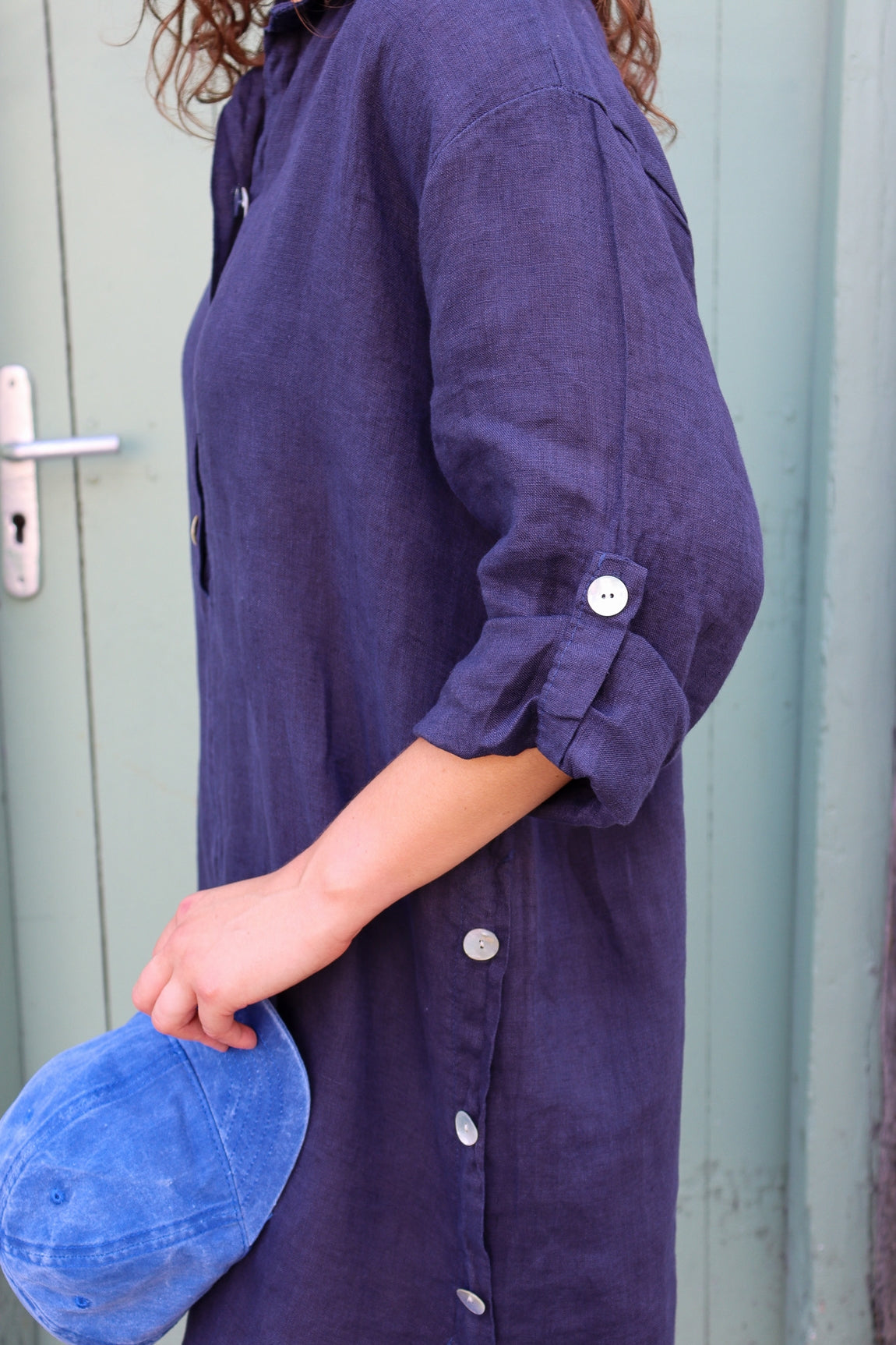 Robe courte lin aglae MARINE