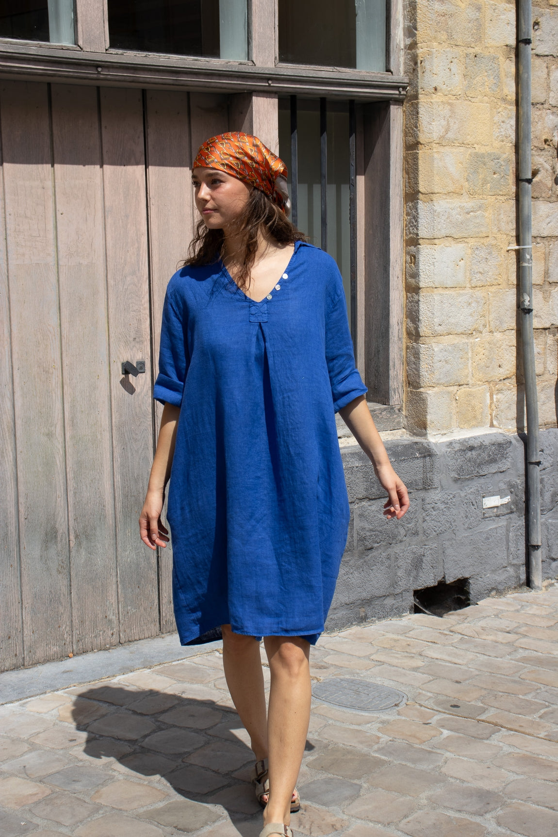 Robe courte lin Aglaé ROYAL