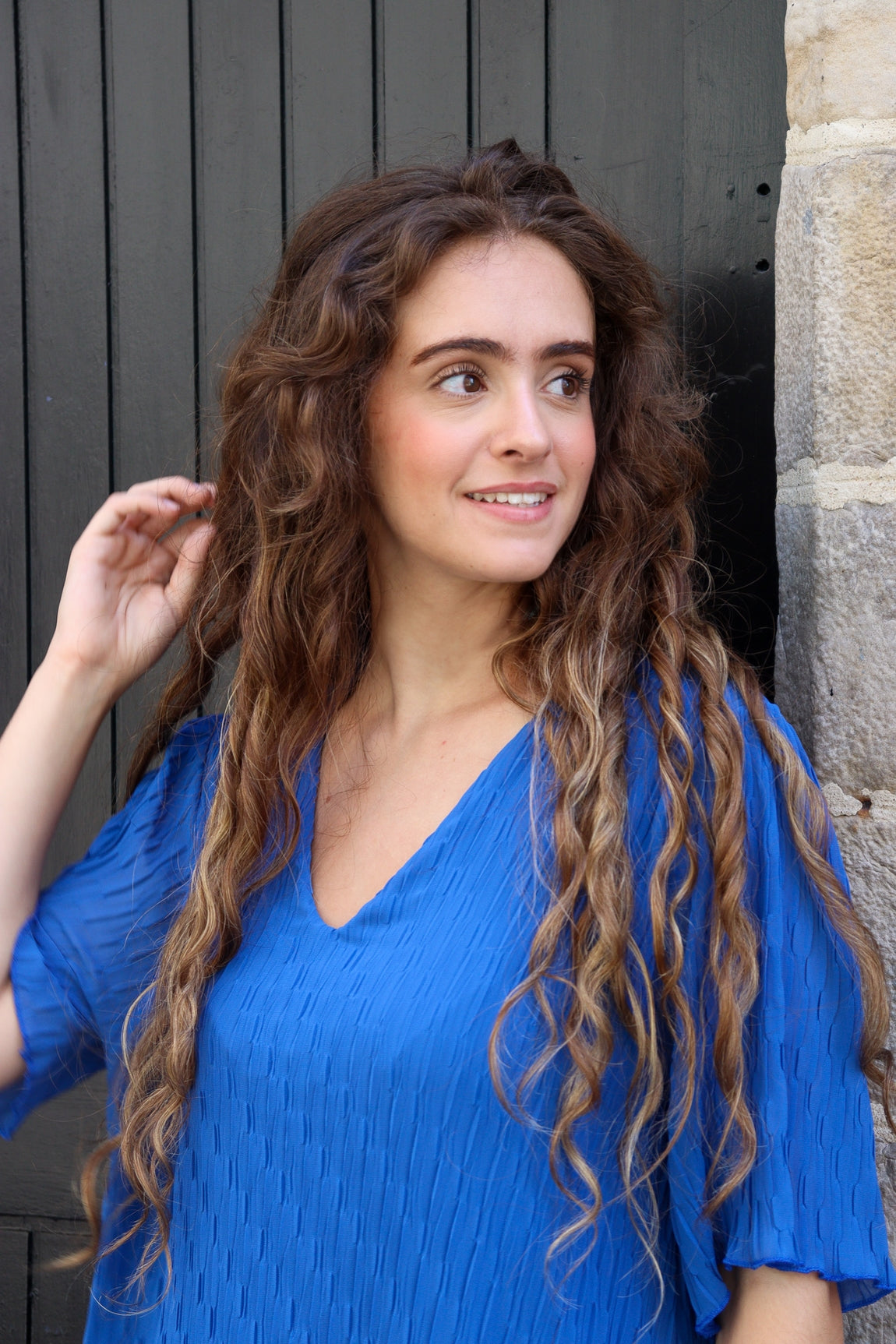 Robe courte plissée Rahma ROYAL