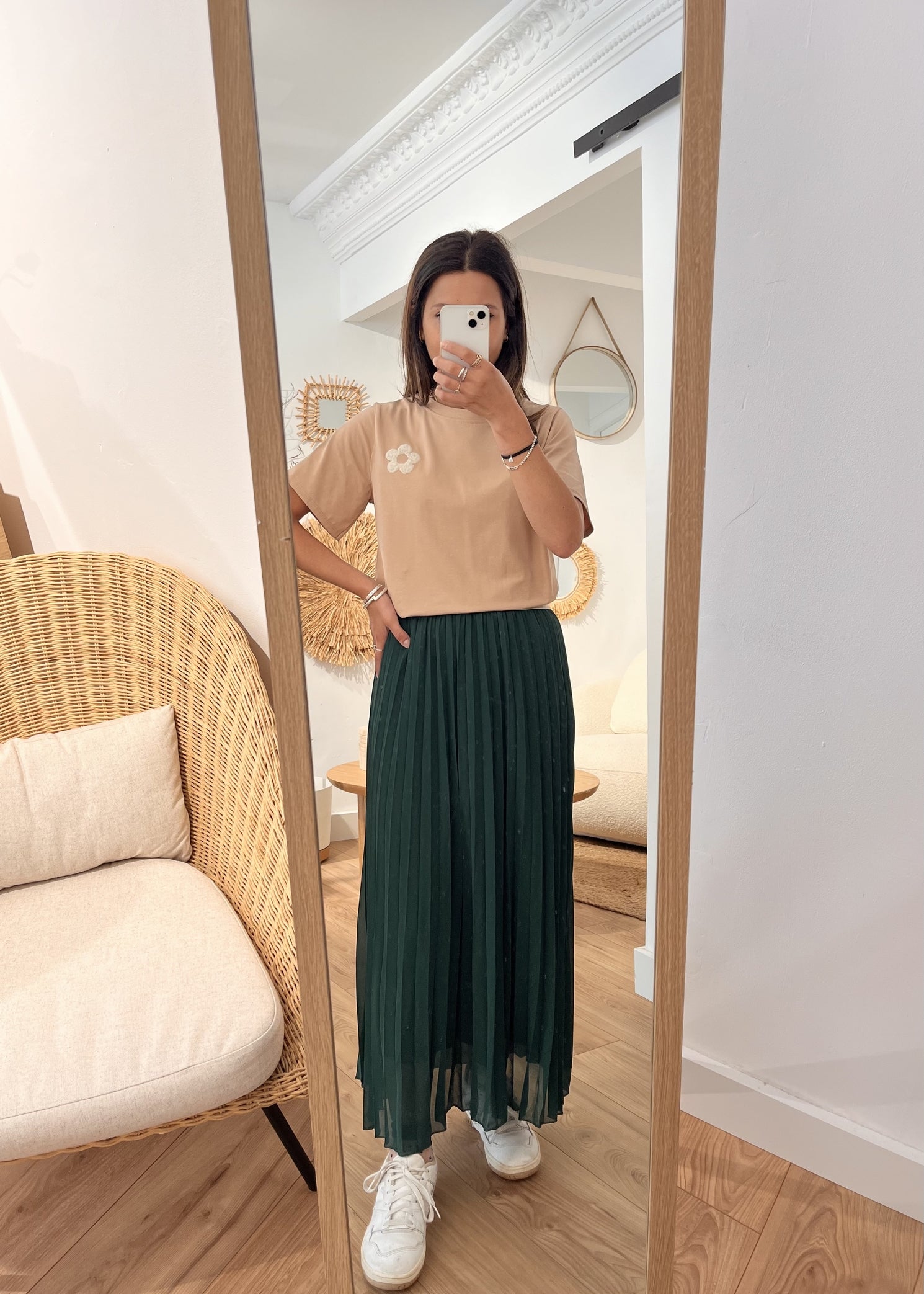 Tee-shirt flower CAMEL