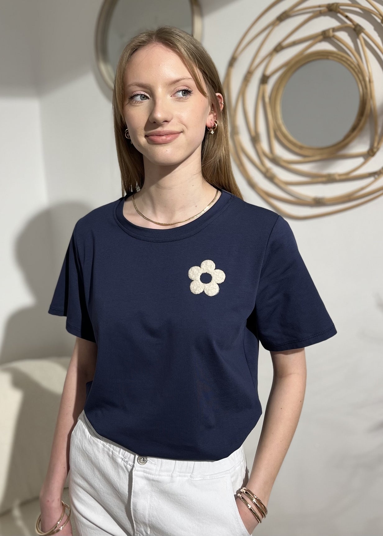 Tee-shirt flower MARINE