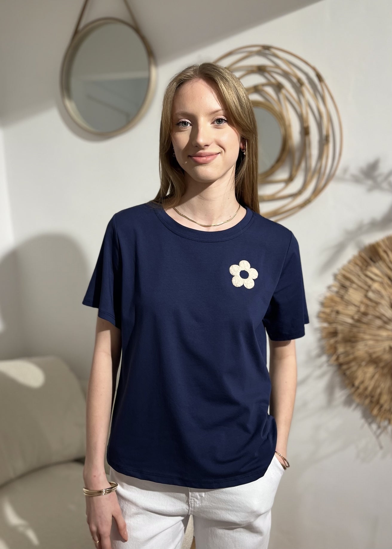 Tee-shirt flower MARINE