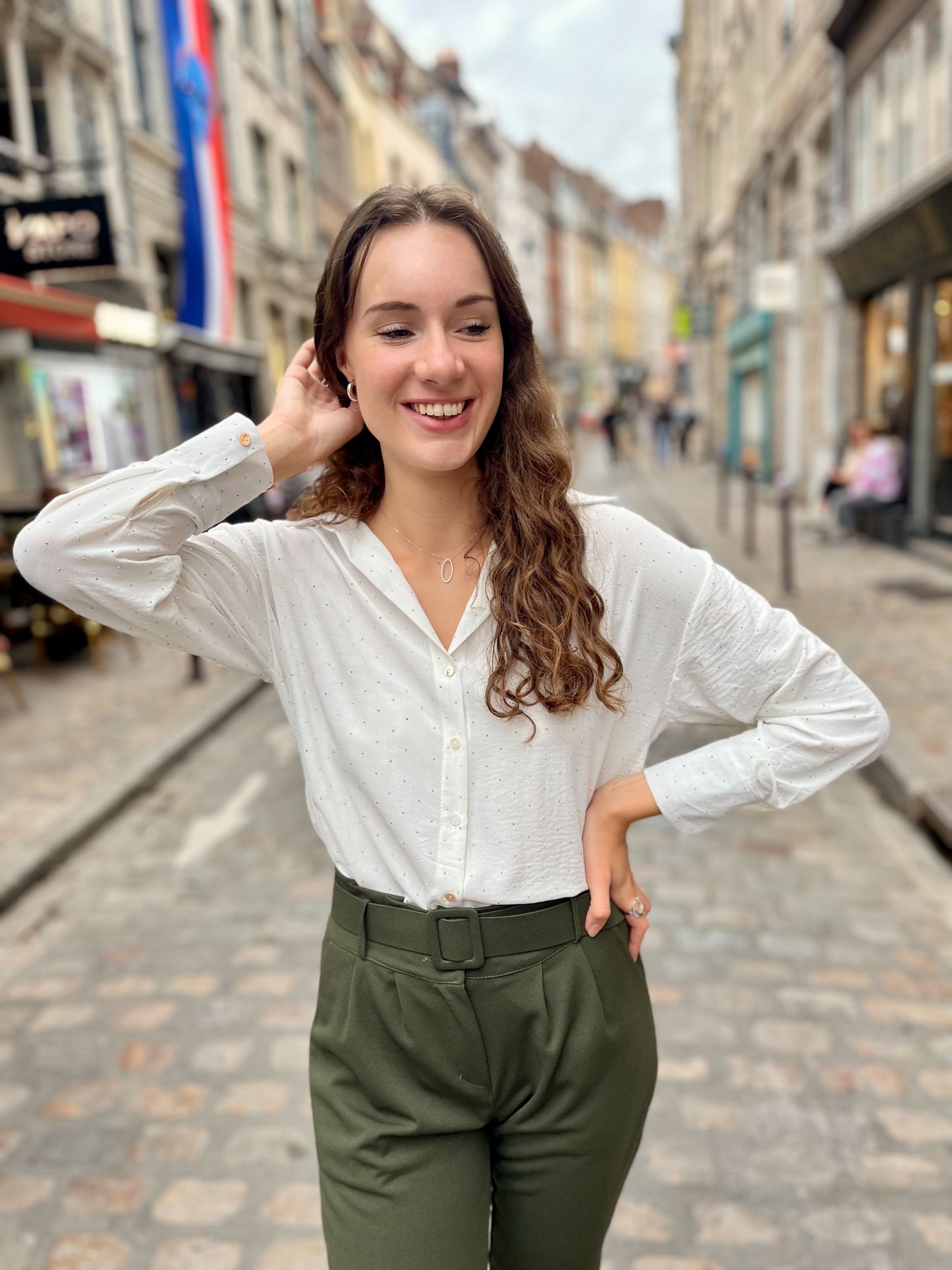 Pantalon fluide Barbara KAKI
