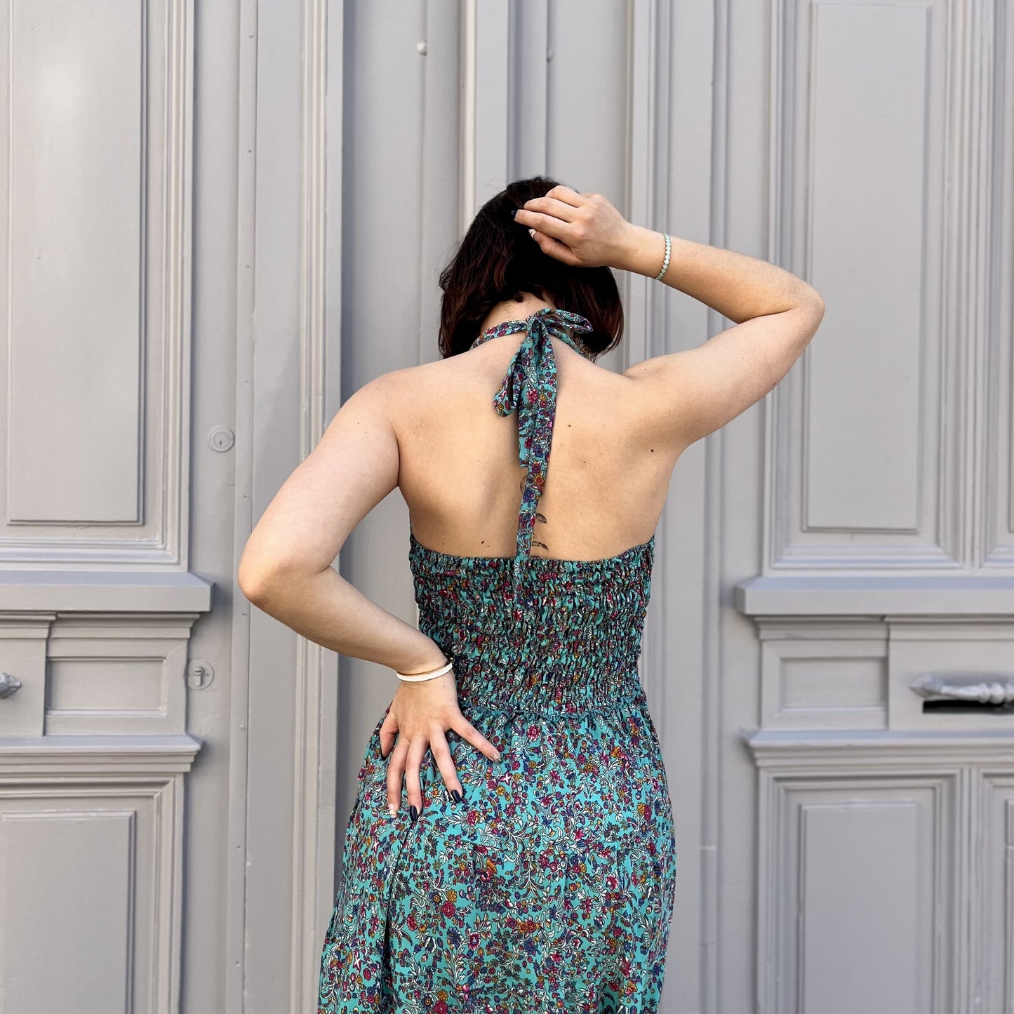 Robe longue décolleté NOIR
