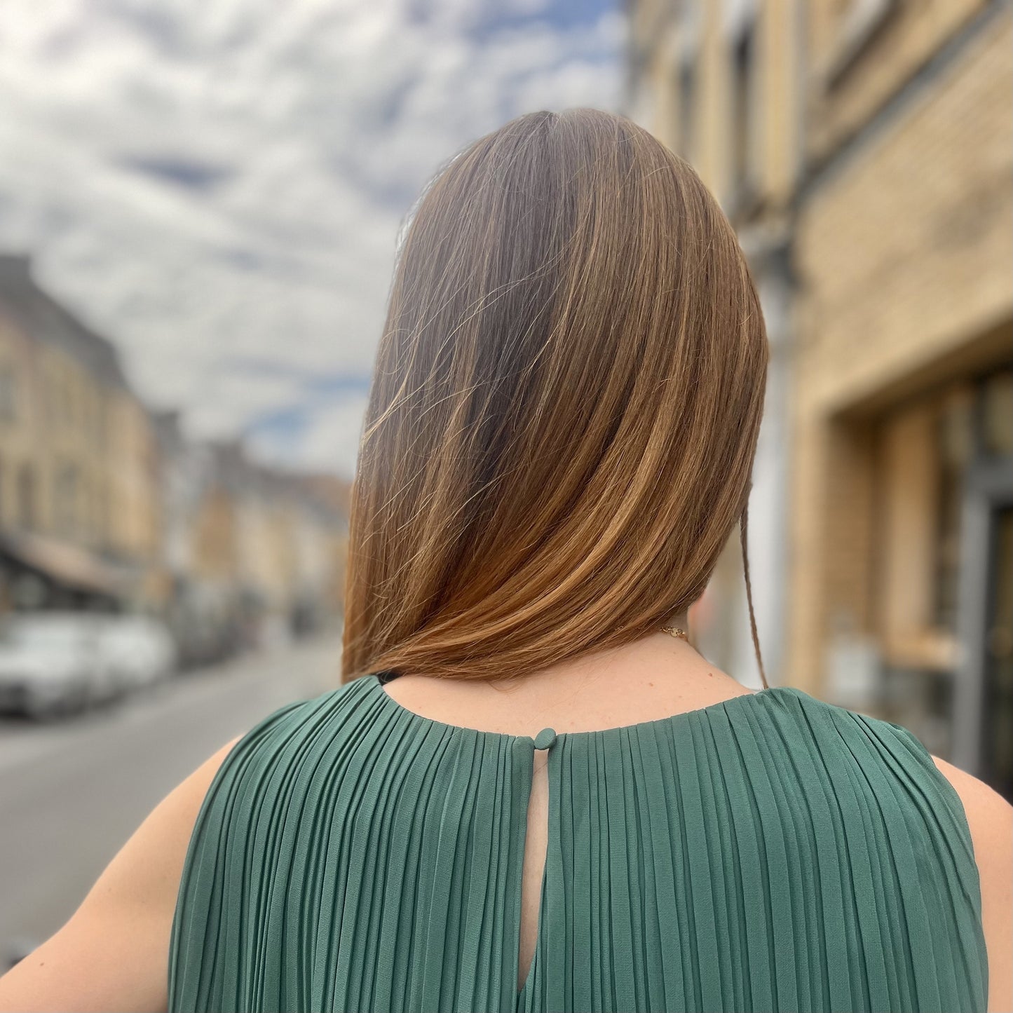 Haut plisse VERT