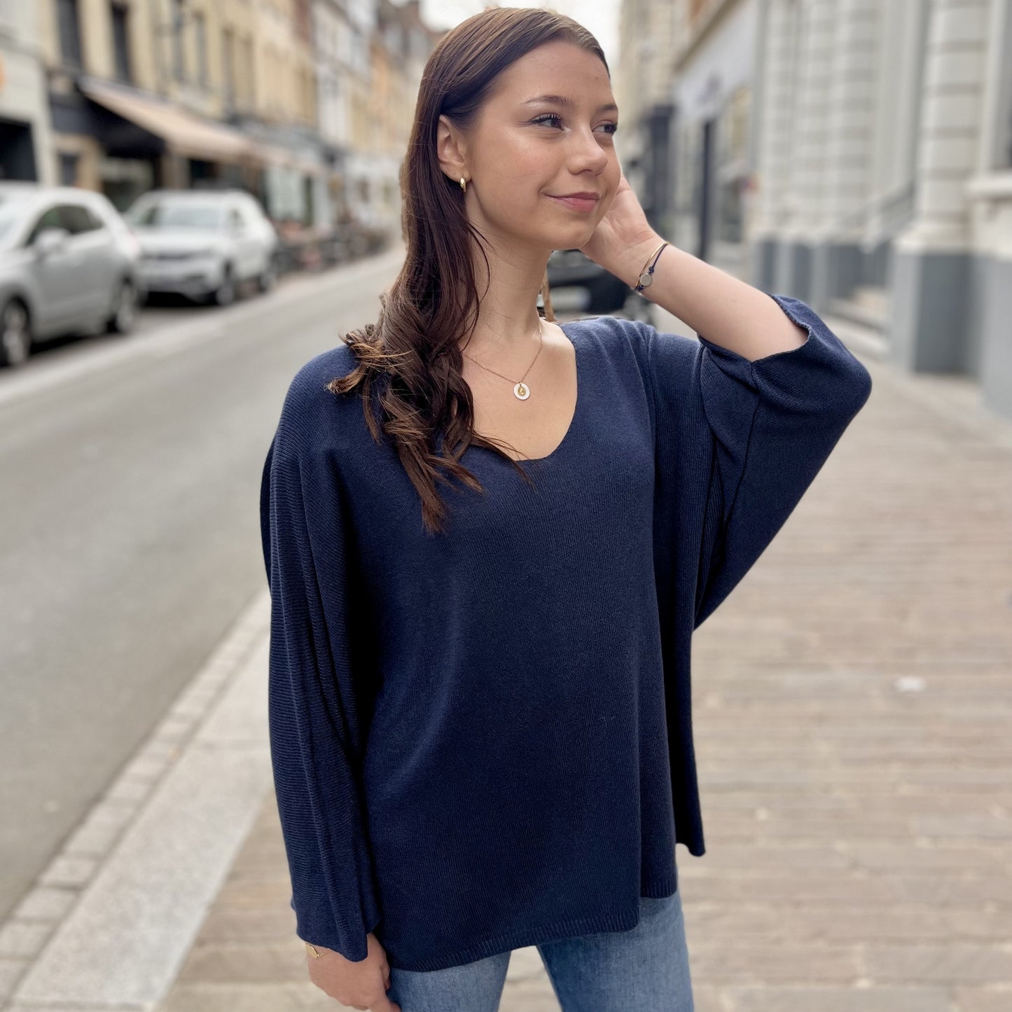 Pull chauve souris MARINE