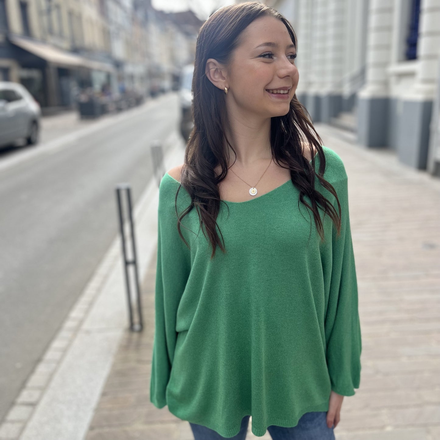 Pull chauve souris VERT GUCCI