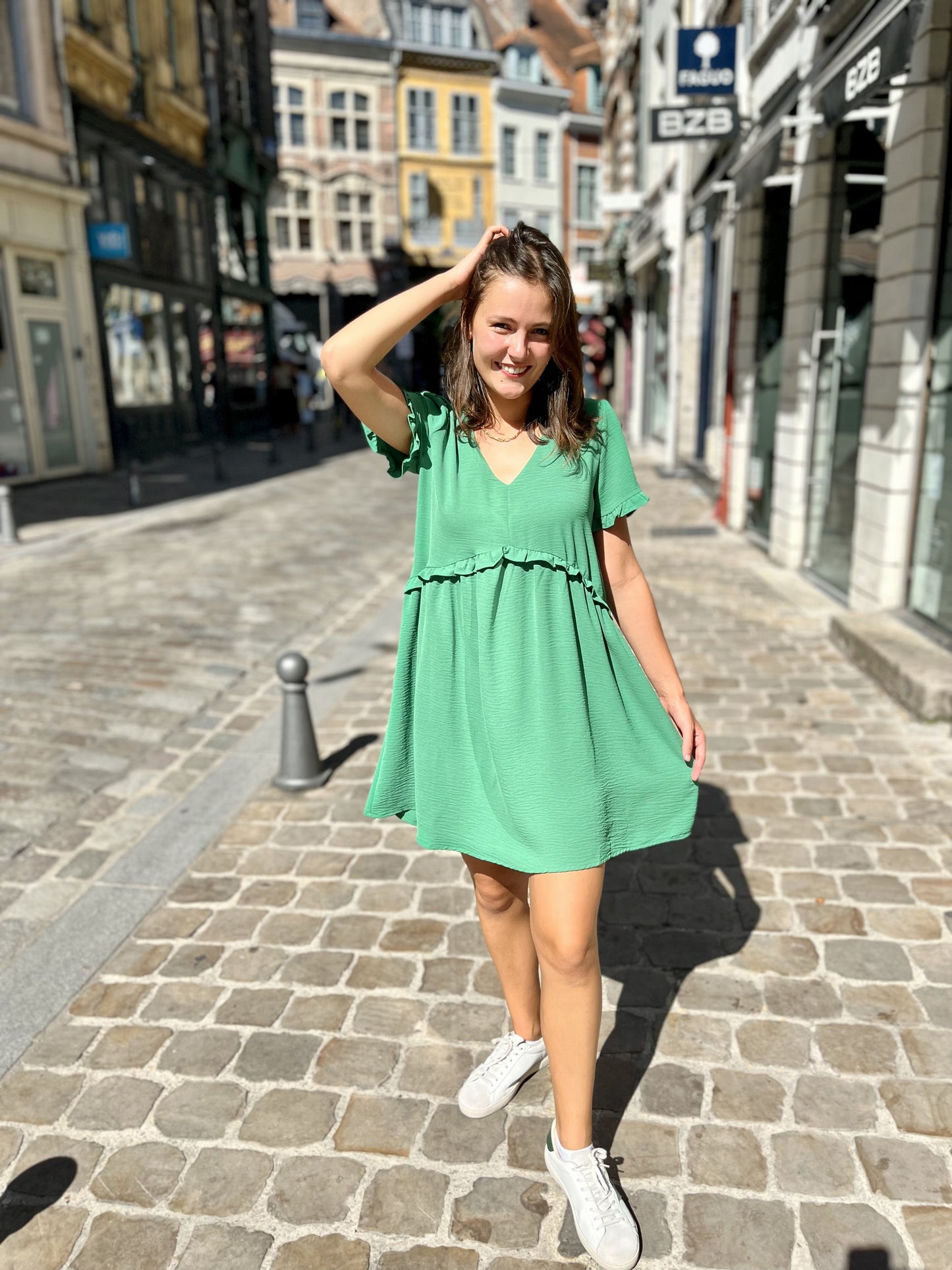 Robe courte VERT