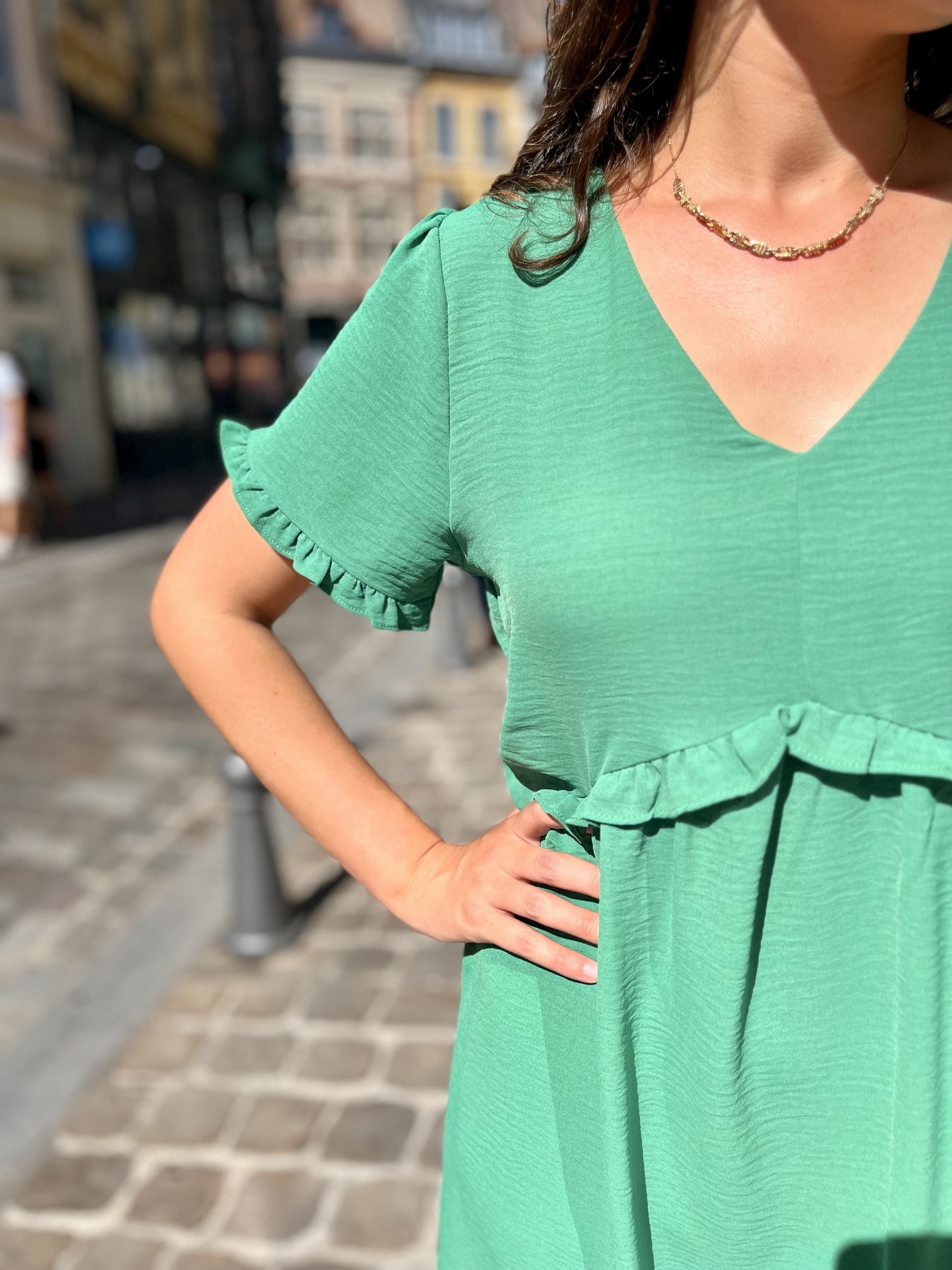 Robe courte VERT