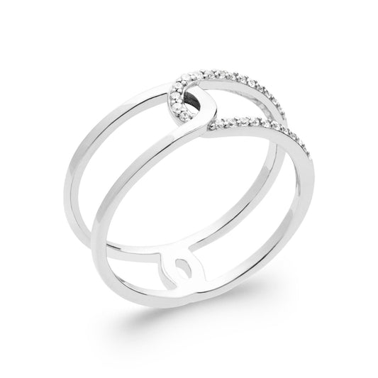 Bague argent rh oz