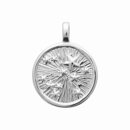 Pendentif étoilé en argent rhodié