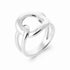 Bague argent rhodié 