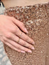Bague plaqué or & brillants 