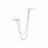 Boucles argent rhodié & brillants 