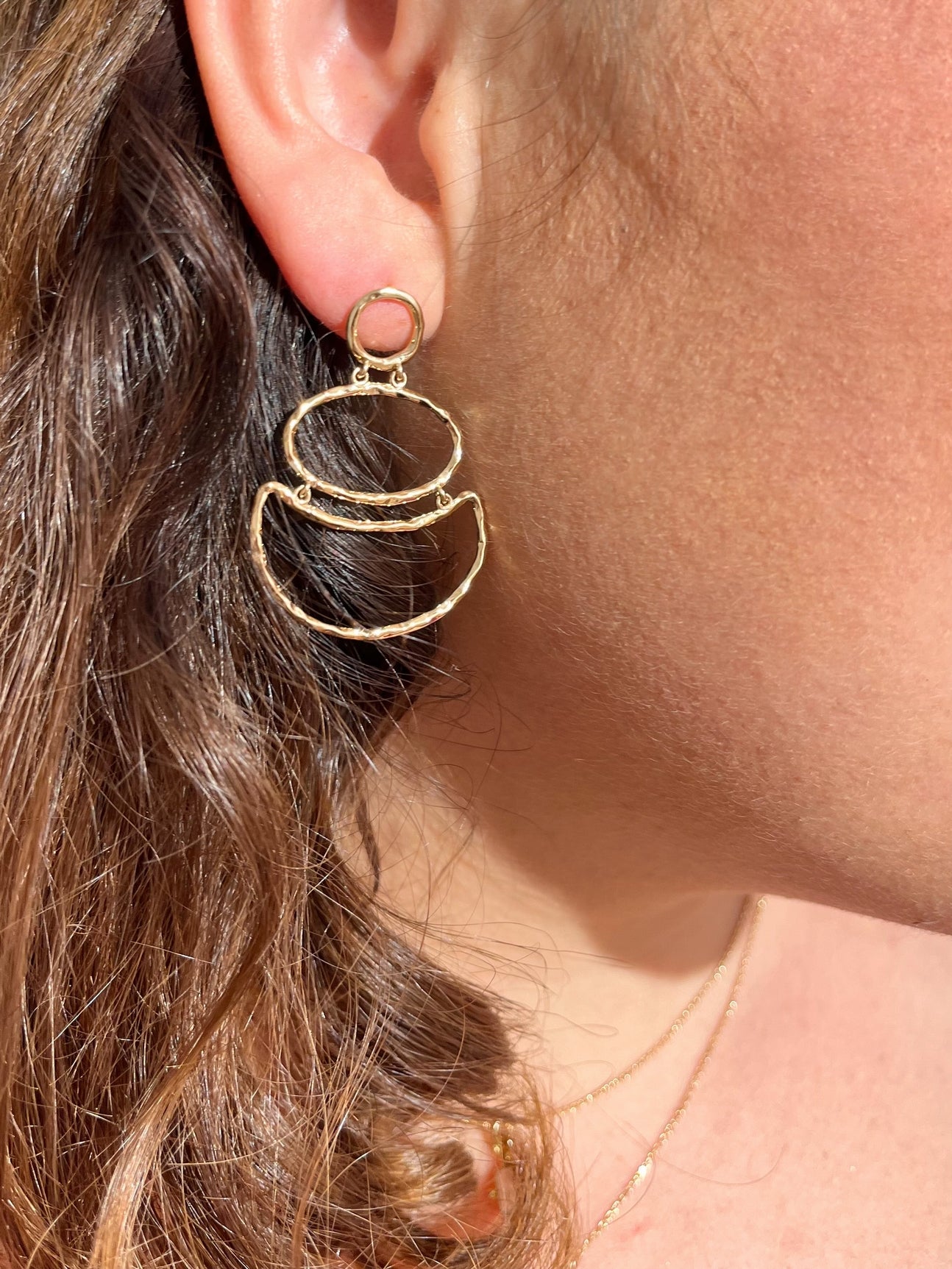 Boucles d'oreilles plaqué or 