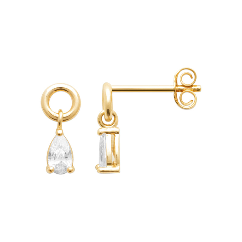Boucles d'oreilles plaqué or 